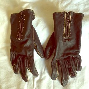 Harley Davidson women’s Black leather gloves